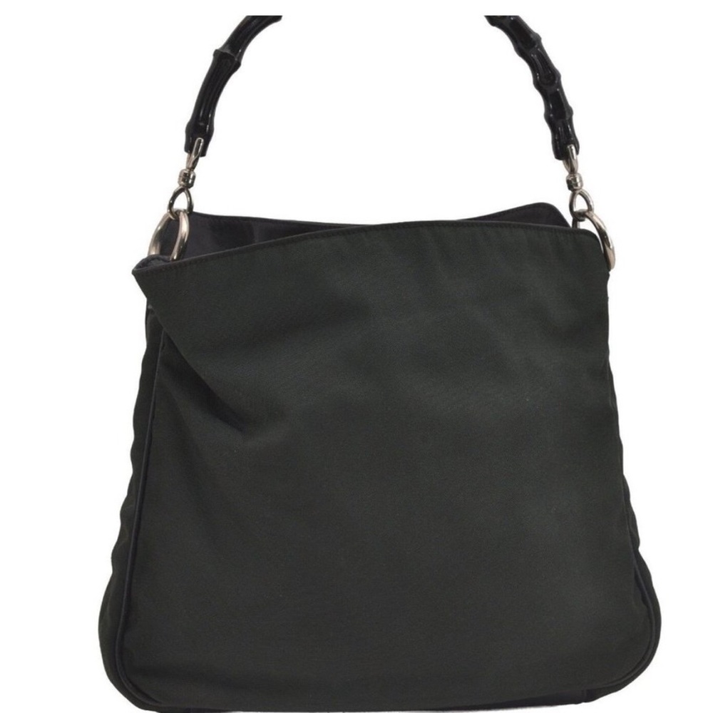 Authentic Gucci Bamboo 2way nylon shoulder bag - Picture 1 of 14